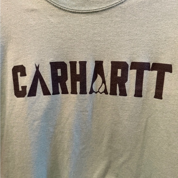 Carhartt Men's Mint Green Short Sleeve Tee SZ Small - Picture 5 of 14